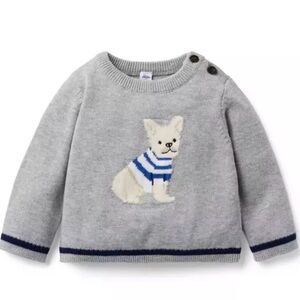 Janie and Jack | NWT Baby French Bulldog Sweater